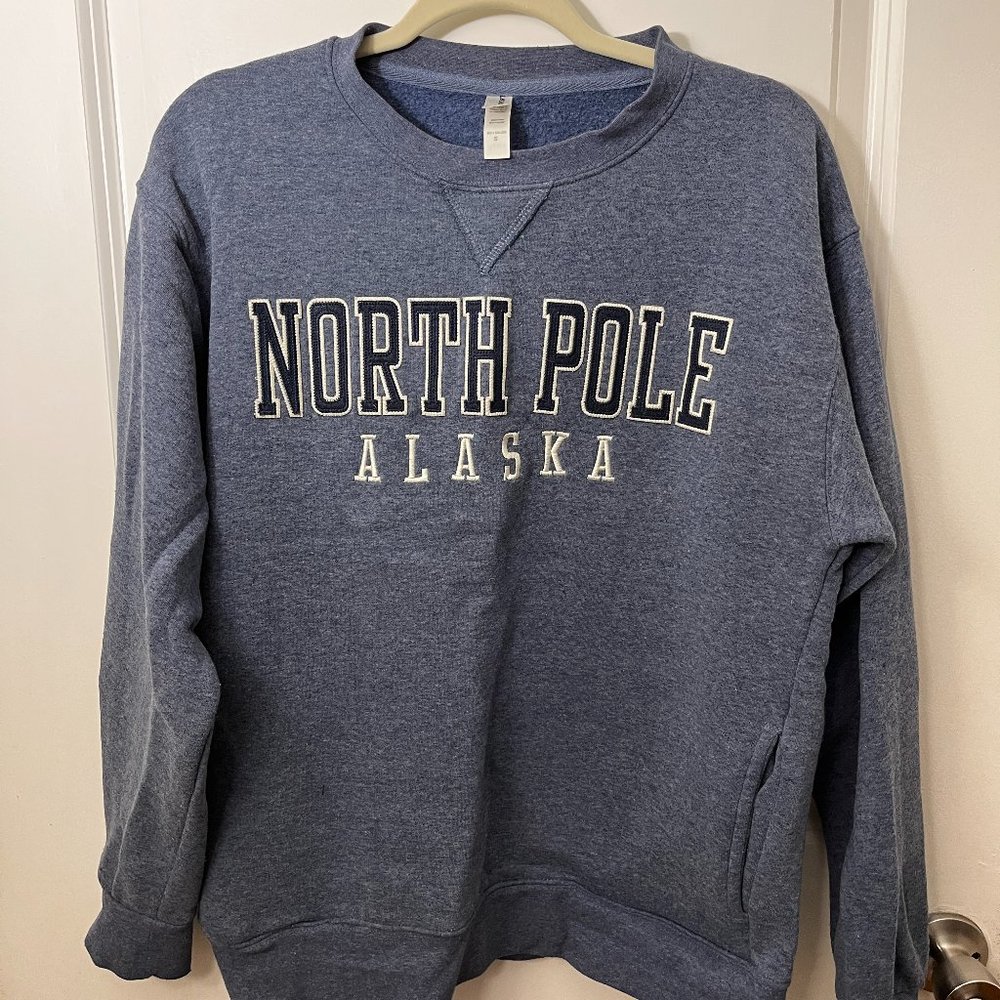North Pole Alaska Crewneck (Blue)